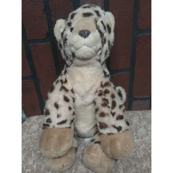 Build a Bear Baby Panther Leopard Gold Eyes Rare Plush Stuffed Cheetah 2010 - Picture 5 of 12